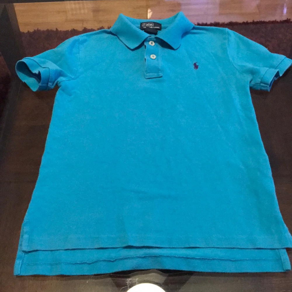 Boys blue polo shirt
